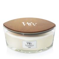 WoodWick Linen HearthWick Ellipse Jar Candle Extra Image 1 Preview